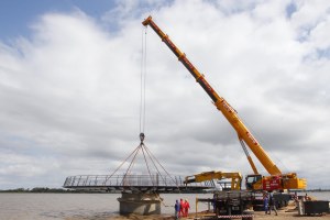  Estrutura metálica tem 21 metros de diâmetro e pesa 35 toneladas   Foto: Ricardo Giusti/PMPA